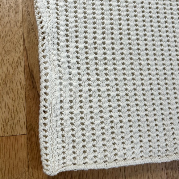 DISSH denny crochet open knit tank top off white 100% cotton NWT size L - Picture 11 of 11